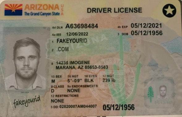 ARIZONA DRIVERS LICENSE